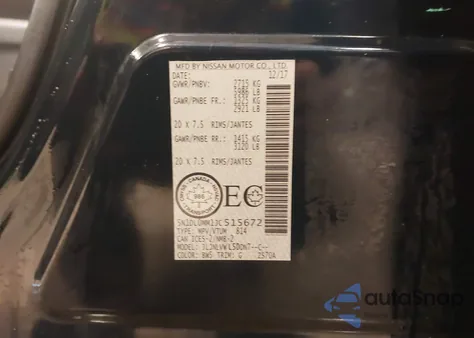 2018 Infiniti Qx60 from USA, damaged, VIN 5N1DL0MM1JC515672